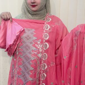 LUXARY UNSTICHED PARTY DRESS